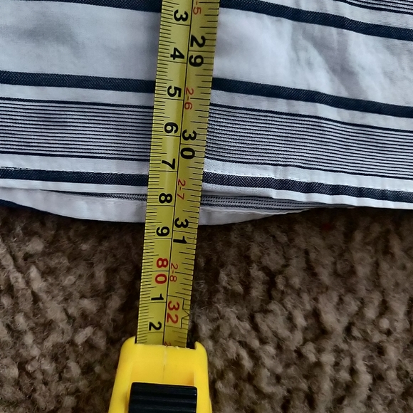 Original Penguin Men's Horizontal Stripe Short Sleeves Shirt in Bright White XL - Picture 5 of 6